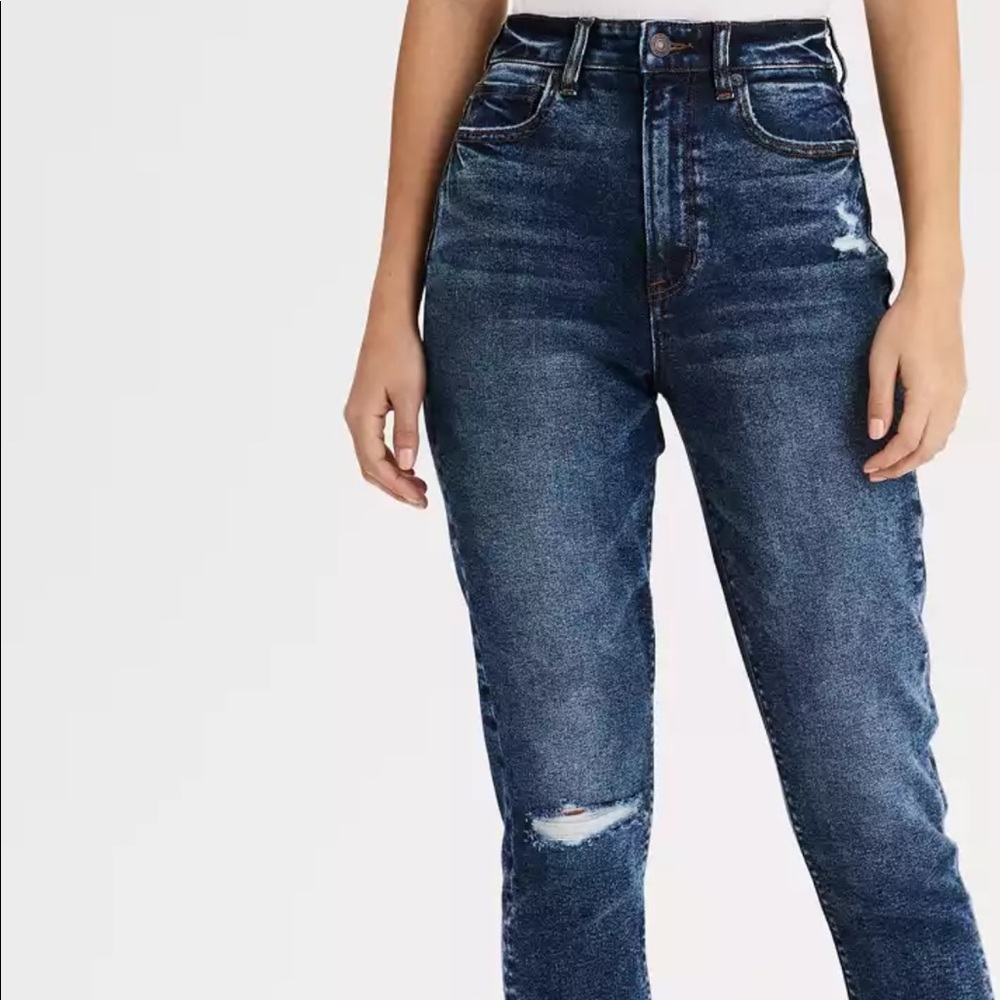 American eagle high waisted mom jeans, 00 short